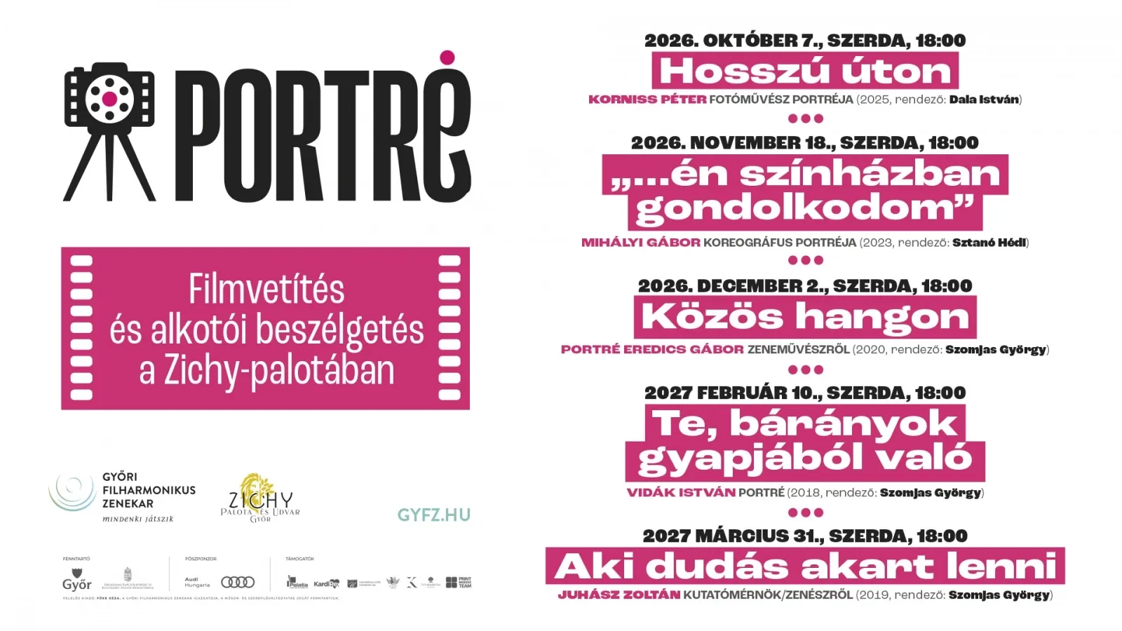 Portré – öt különleges életút a Zichy-palotában
